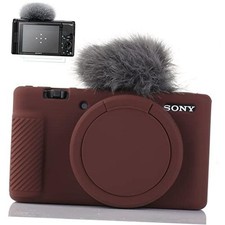 Camera Case for Sony ZV-1, ZV1 Camera Case Digital Camera Anti-Scratch Coffee