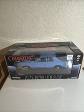 GREENLIGHT 1:24 CHRISTINE DET. RUDOLPH JUNKINS' 1977 PLYMOUTH FURY BLUE Sealed