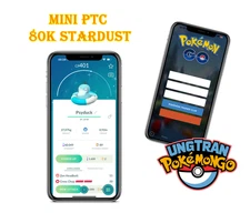 shiny Psyduck with a swim ring - mini P T C 80k stardust