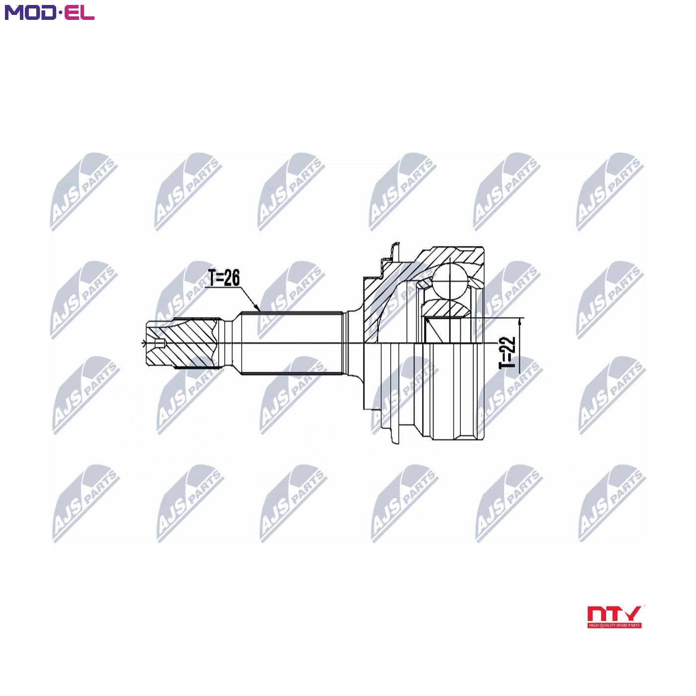 ✅Fits NTY NPZ-TY-101 OUTER CV JOINT ⭐UK Seller⭐ - Image 10