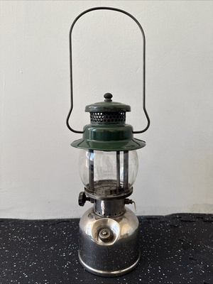 #ad 1930s Coleman 242A Pyrex Globe Lanthanum Green Made in USA Rare Original $319.95