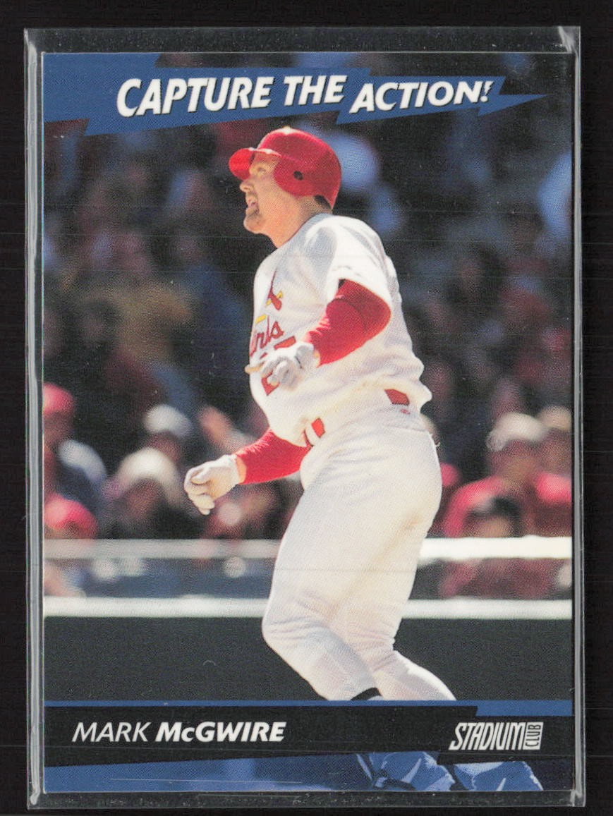 2001 Stadium Club Capture the Action #CA4 Mark McGwire - NM/MT+