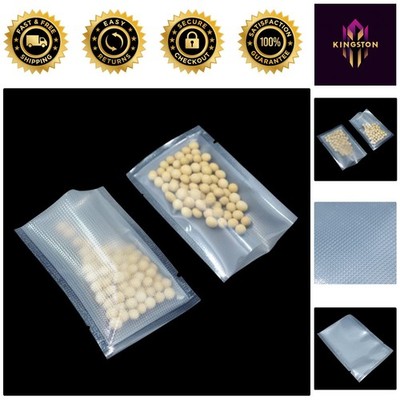 Reusable Clear Vacuum Sealer Bags - 100 Pieces, Ideal for Food Preservation