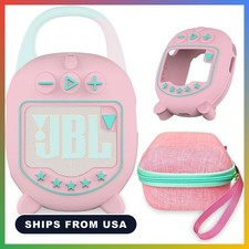 Pink Hard Case and Silicone Cover for JBL Clip 5 Portable Bluetooth Speaker