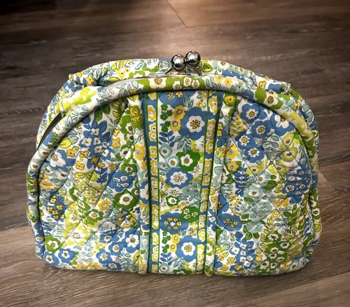 Vera Bradley Purse Eloise English Meadow Kisslock Shoulder/Hand Bag and Wallet