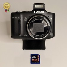⚡️Canon PowerShot SX160 IS 16.0MP Digital Camera Black w/ 8GB SD - NICE⚠️TESTED