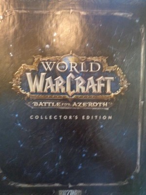 World of Warcraft Battle For Azeroth Collector's Edition Book & Emblem NO GAME
