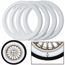 15 White Wall Portawall Tire Insert Trim Set Of 4 Flapper Sidewall Wegu Style 15 White Wall Portawall Tire Insert Trim Set Of 4 Flapper Sidewall Wegu Style