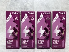 4 Pack! Cirkul Energy Black Cherry Water Flavor Cartridge - Caffeine- 07/2025