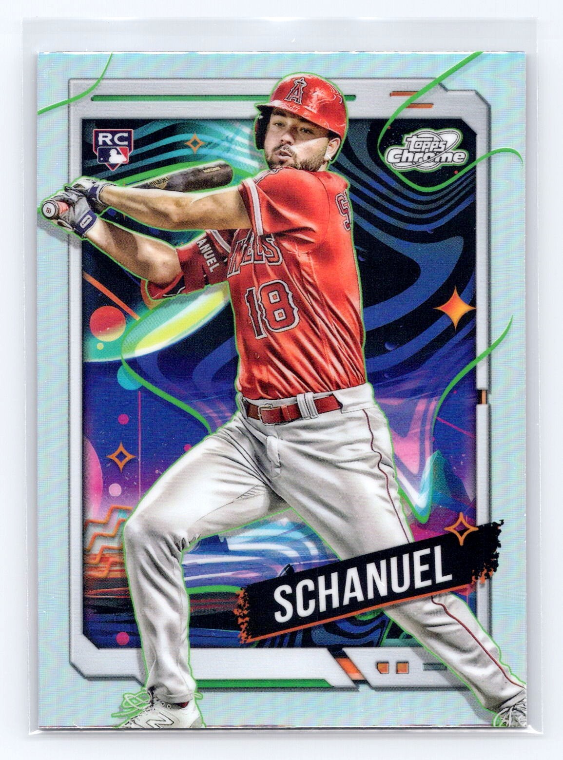 2024 Topps Chrome Cosmic #93 Nolan Schanuel Refractors RC