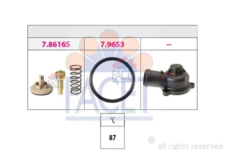 Thermostat 7.8617K FACET for SEAT SKODA VW - Image 4