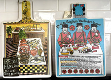 Tablas de cortar de melamina inglesas de colección Taunton Vale Beefeaters tienda de pesca rara