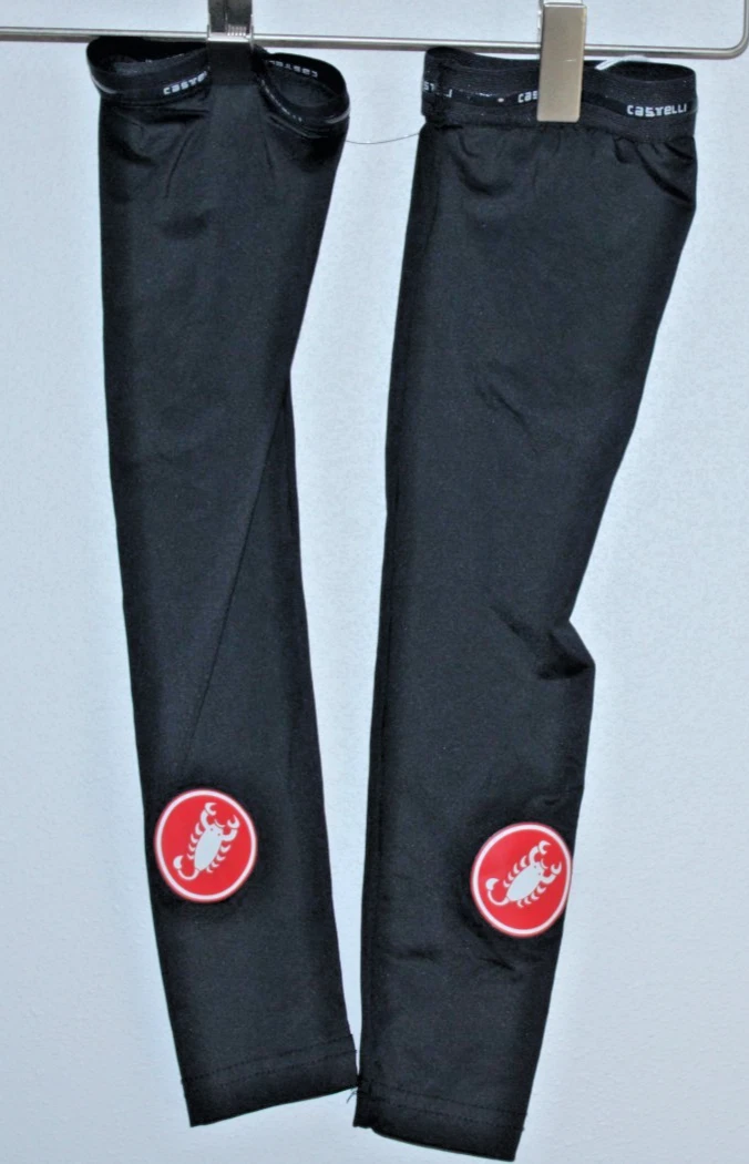Castelli Bicycle Thermal Arm Warmers Medium Compression 18" Long 9/6" Wide Black