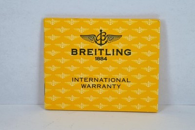 Breitling Evolution A13356 International Warranty Booklet 805937 Undated