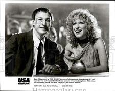 1991 Press Photo Bette Midler & Co-Star in "The Rose" Film - syp50059