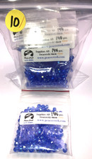 Swarovski Crystal 4mm 1,440 pcs Sapphire AB 5000 10 baggies of 144 