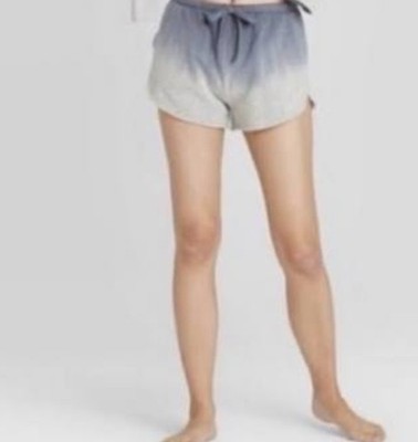 Colsie Women s Pajama Shorts Lounge Cozy Casual Blue Grey Dip Dye Size XS