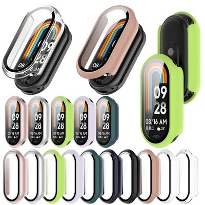 For Xiaomi Band 10/10 NFC Tempered Glass Watch Case Cover Screen Protector