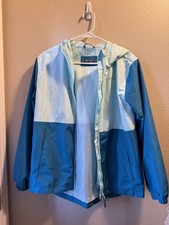 Eddie Bauer Kids Colorblock Hooded Zip Jacket L 14/16 Blue