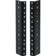 Rackworks Heavy Duty Steel Rack Rail Set, 4U Rack Size