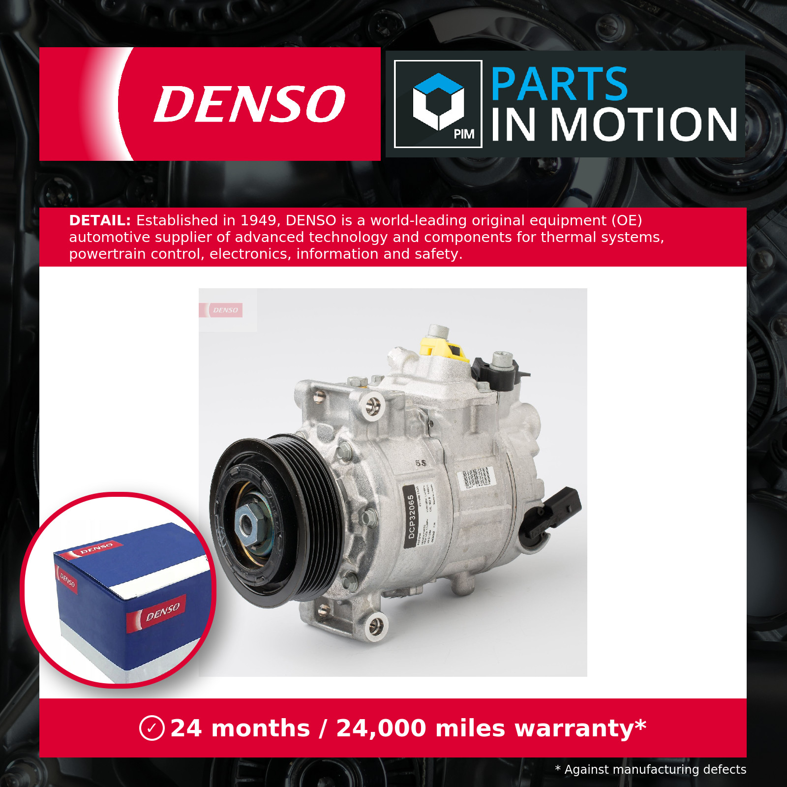 Denso Air Con Compressor - DCP32065 - Fits VW - Matches or Exceeds OE-quality - Image 12