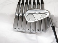 Used TaylorMade P-7CB Forged Iron Set 4-PW,AW KBS Tour Stiff Flex Steel Shafts
