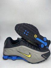 Nike Shox R4 Black Canary Mtlc Pewter IO8134 001 Men's Size 14