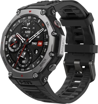 Amazfit A2323-Black T-Rex 3 Outdoor Smart Watch 48mm AMOLED Display, 6 Satellite