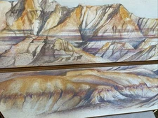 Original Painting by Barbara Kieffer Rowe Black Hills Of South Dakota 39x49 1984