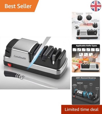 Professioneller 4-in-1 elektrischer Messerschärfer mit Diamantscheibe für UK Häuser