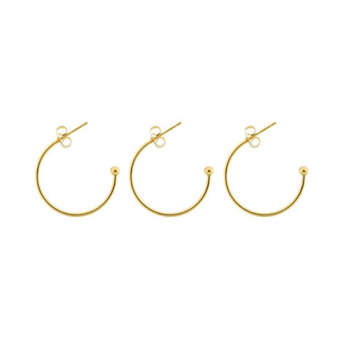 Orecchini A Cerchio GUESS JUBE04200200JWYGT-U "I Did It" - Gioielli Moda Donna In Metallo Dorato, Design Ergonomico E Di Tendenza
