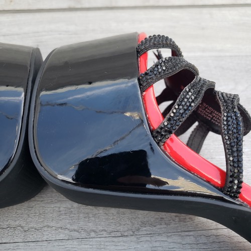 YRU x Elvira Spider Bomba Tacones Plataforma Gótico Rojo Negro Talla 6.5 - Imagen 13 de 23