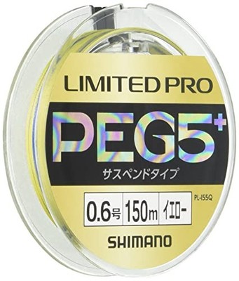 Shimano Limited Pro PE G5+ Suspend Fishing Line 150m 0.6 Yellow High Sensitivit