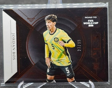 2025-26 Panini Noir Road To FIFA World Cup Jordan Bos Bronze 23/99 Australia RC