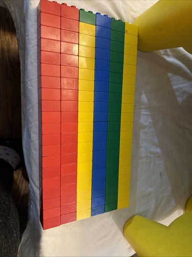 VTG 1998 Lego DUPLO Lap table Portable Desk STORAGE BINS 25x13x12 W/300+ PCS - Picture 9 of 22