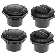 Round Louvered Dashboard Air Vent AC Deflector Outlet Side Roof Vent, 4 Pack