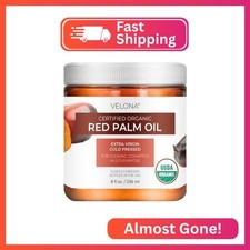velona USDA Certified Organic Red Palm Oil 8 Fl Oz Food and Cosmetic Grade i