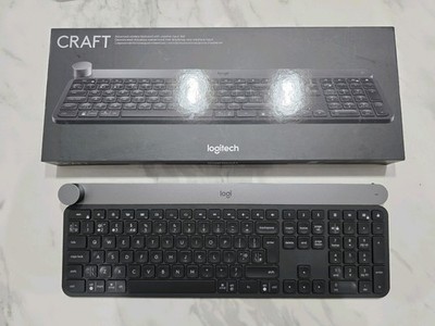 Logitech Craft Tastatur beleuchtet kabellos mit Creative Input Dial UK