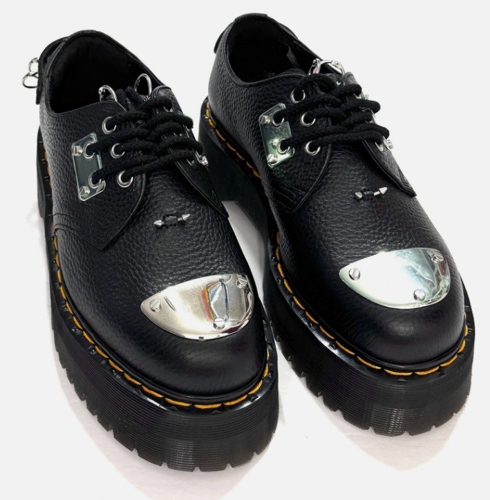 Dr Martens 1461 Quad Piercing HDW Milled Platform Black