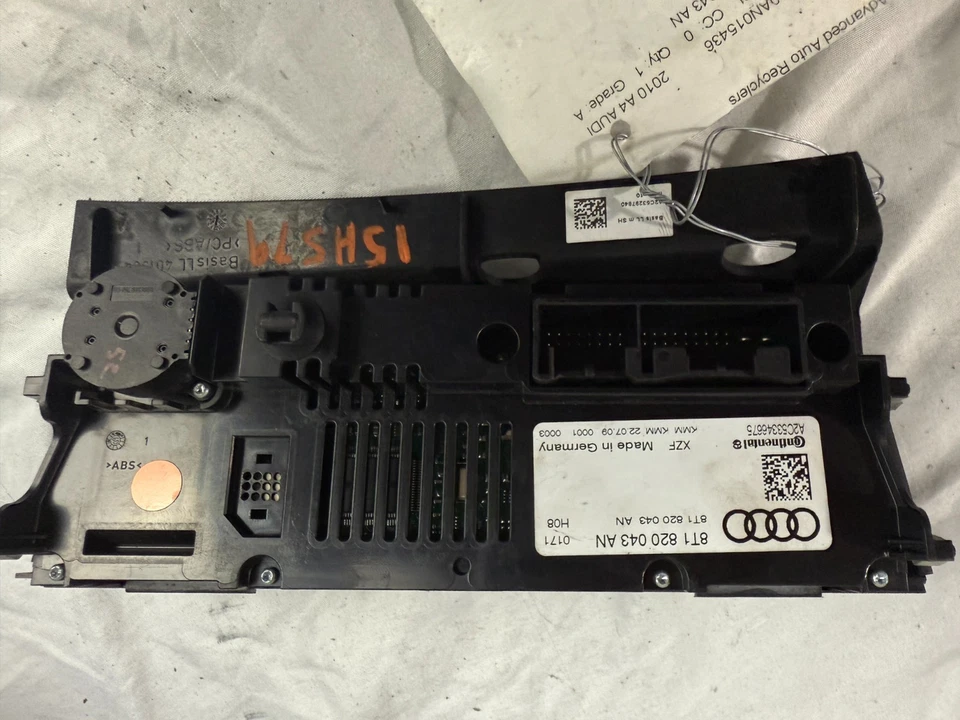 Painel interruptor de controle de temperatura climática CA 2008-2017 Audi A4 Quattro A5 S5 fabricante de equipamento original - Imagem 2 de 4