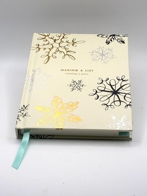 Kate Spade NY Snowflakes Gift List Pad Making a Christmas Holiday List Santa NEW