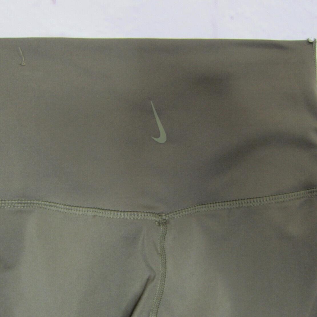 Nike Dri-Fit Women's size XS Yoga Cutout High Rise 7/8 Legging Olive Green thumbnail 7