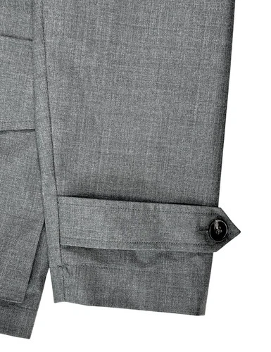 Officine Generale Men's Charcoal Jacket 4 Utility Pockets Tech Water Resist sz M image 5