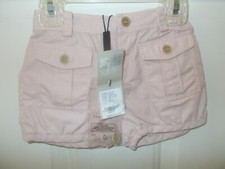 110 Burberry Children Girls Melina Shorts Pale Blossom Cotton Check 6 mon NWT