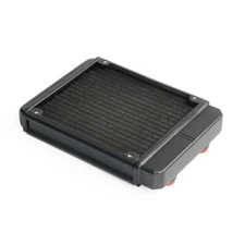 Water Cooler Aluminum Radiator w/17 Crest Fins G1/4 Thread FREEZEMOD SR-L120G14