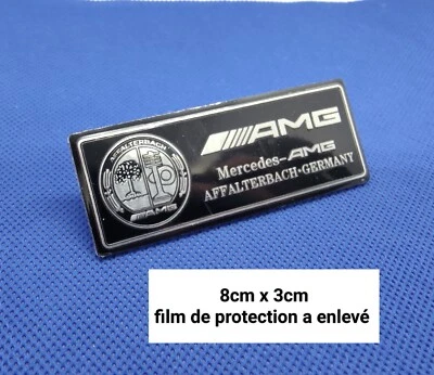 Logo AMG Affalterbach Mercedes Special Edition 8cmX3cm Noir - Photo 1/4