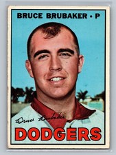 1967 Topps Bruce Brubaker #276 - Los Angeles Dodgers - EX+
