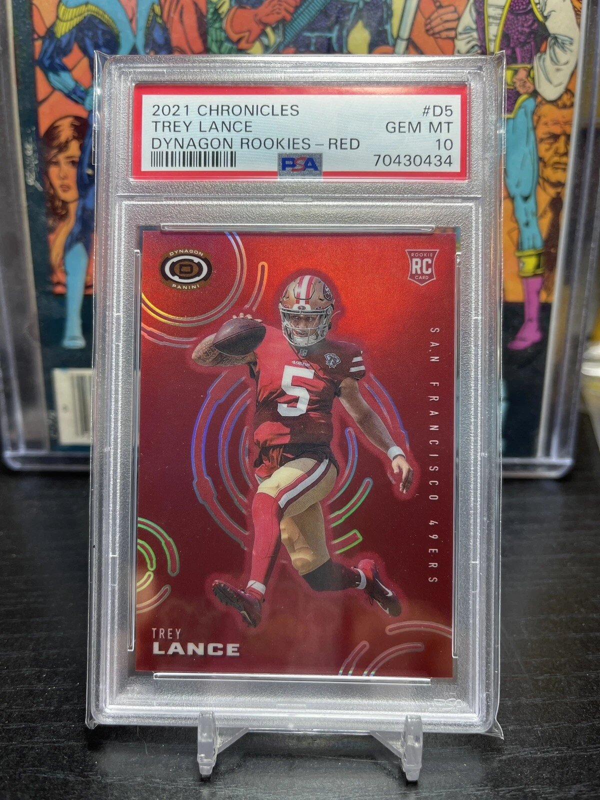 Trey Lance Panini Chronicles Dynagon Rookies #D5 Red