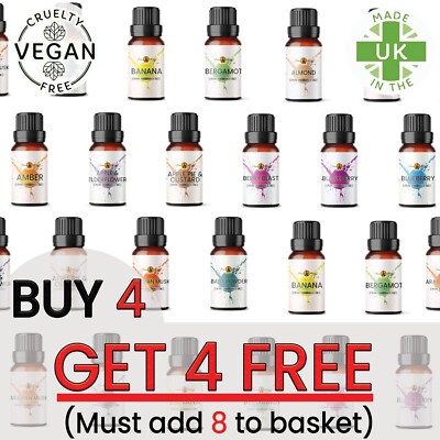 Duftöl 10ml Kerze Seifewachs schmilzt Brenner Diffusor Öle vegan 
