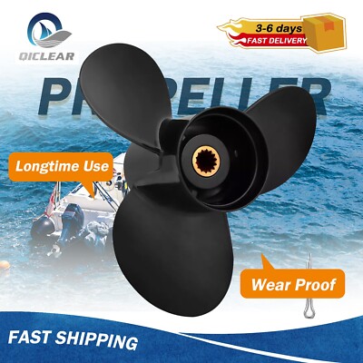 NEW 10 1/2 x 11 Aluminum Boat Propeller fit Evinrude Engines 15-35HP,14 Tooth,RH